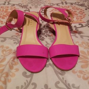 Cute Pink Wedge Sandals